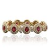 Image 4 : 14KT Yellow Gold 10.89ctw Ruby and Diamond Bracelet
