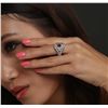 Image 5 : 14KT White Gold 1.17ct Ruby and Diamond Ring