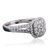 Image 2 : 14KT White Gold 0.77ctw Diamond Ring