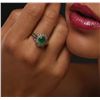 Image 6 : 14KT Yellow Gold 1.19ct Emerald and Diamond Ring