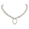 Image 3 : 14KT Yellow Gold Pearl and Diamond Necklace