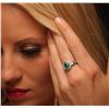 Image 5 : 14KT White and Yellow Gold 1.60ct Emerald and Diamond Ring