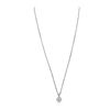 Image 4 : 14KT White Gold 0.96ctw Diamond Pendant With Chain