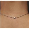 Image 5 : 14KT White Gold 0.96ctw Diamond Pendant With Chain