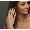 Image 5 : 18KT White Gold GIA Certified 10.54ct Tanzanite and Diamond Ring