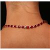 Image 5 : 14KT Yellow Gold 58.11ctw Ruby and Diamond Necklace