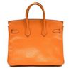 Image 4 : Authentic Vintage Hermes 25cm Birkin Bag in Orange Ardenne Leather with Palladium Hardware