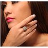 Image 5 : 14KT White Gold 2.02ctw Diamond and Yellow Sapphire Ring