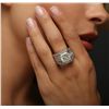 Image 6 : 18KT White Gold 11.07ctw Diamond Ring
