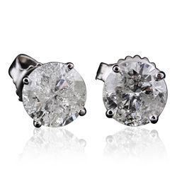 14KT White Gold 2.31ctw Diamond Earrings