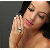 Image 5 : 14KT Yellow Gold 22.07ct Aquamarine and Diamond Ring