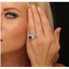 Image 5 : 14KT White Gold 2.23ct Emerald and Diamond Ring
