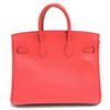 Image 3 : Authentic Vintage Hermes 25cm Birkin Bag in Red Epsom Leather from the Candy Collection with Palladi