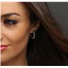 Image 4 : 14KT White Gold 0.70ctw Diamond Earrings