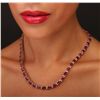 Image 2 : 14KT Yellow Gold 46.06ctw Ruby and Diamond Necklace