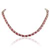 Image 3 : 14KT Yellow Gold 46.06ctw Ruby and Diamond Necklace