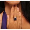 Image 1 : 14KT Yellow Gold 5.32ct Tanzanite and Diamond Ring