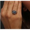 Image 6 : 14KT White Gold 2.54ct Aquamarine, Sapphire and Diamond Ring