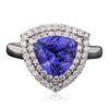 Image 1 : 14KT White Gold 2.69ct Tanzanite and Diamond Ring