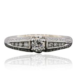 18KT White Gold 0.62ctw Diamond Ring