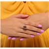 Image 1 : 14KT White Gold 4.03ct Citrine and Diamond Ring