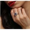 Image 6 : 14KT White Gold 2.18ct Tanzanite and Diamond Ring