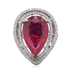 14KT Two-Tone Gold 16.79ct Ruby and Diamond Ring