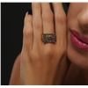 Image 6 : 21KT Yellow Gold and Pink Diamond Ring