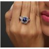 Image 6 : 14KT White Gold 2.41ct Tanzanite and Diamond Ring