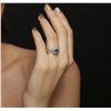 Image 5 : 14KT White Gold 1.48ct Tanzanite and Diamond Ring