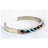 Image 2 : 1980 Zuni Silver Overlay Stone Bracelet - Banteah