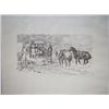 Image 1 : Western Cowboy Chuckwagon Print by H. D. Bugbee