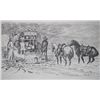 Image 2 : Western Cowboy Chuckwagon Print by H. D. Bugbee