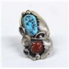 Image 2 : Navajo Sterling Kingman Turquoise Ring - A Maloney