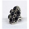 Image 1 : Navajo Sterling Multi Onyx Stone Ring - B Touchine, Size 6.75