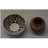 Image 1 : 2 Miniature Pottery Jars, 1 Polychrome Acoma