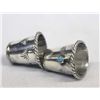 Image 2 : Pr Navajo Hand Stamped Sterling Thimbles