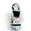 Image 1 : Zuni Silver Inlay Maiden Pin Pendant - T Waseta