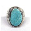 Image 1 : Navajo Sterling Landers Turquoise Ring - A. Largo
