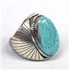 Image 2 : Navajo Sterling Landers Turquoise Ring - A. Largo