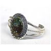 Image 3 : Navajo Sterling Manassas Turquoise Bracelet - M.D.