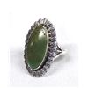 Image 3 : Navajo Sterling Nevada Green Turquoise Ring Sz 6.5