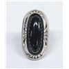 Image 1 : Navajo Sterling Onyx Ring by Daniel Martinez Sz6.5
