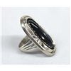 Image 2 : Navajo Sterling Onyx Ring by Daniel Martinez Sz6.5