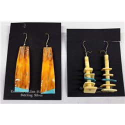 2 Pr Santo Domingo Shell Pierced Earrings