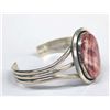 Image 2 : Navajo Sterling Red Shell Bracelet by A. Largo
