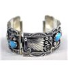Image 1 : Navajo Silver Turquoise Watch Band by O. Alexius