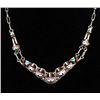 Image 2 : Zuni Silver Inlay Necklace Earrings and Bracelet