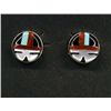 Image 3 : Zuni Silver Inlay Necklace Earrings and Bracelet