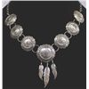 Image 1 : Navajo Sterling Concho Necklace